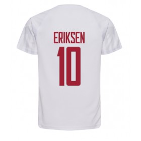 Camisetas Dinamarca Christian Eriksen 10 Segunda Copa Mundial 2022 - Hombre